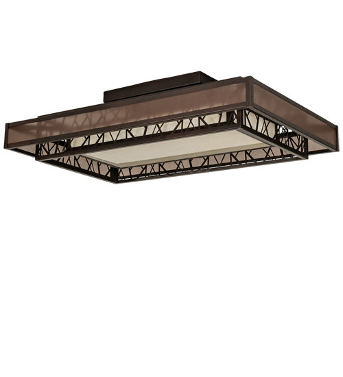 Meyda Tiffany 217644 LED Semi-Flushmount, Oil Rubbed Bronze