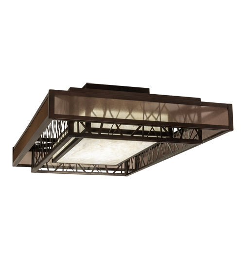 Meyda Tiffany 217644 LED Semi-Flushmount, Oil Rubbed Bronze