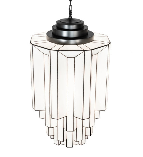 Meyda Tiffany 219606 Eight Light Pendant, Blackened Brass