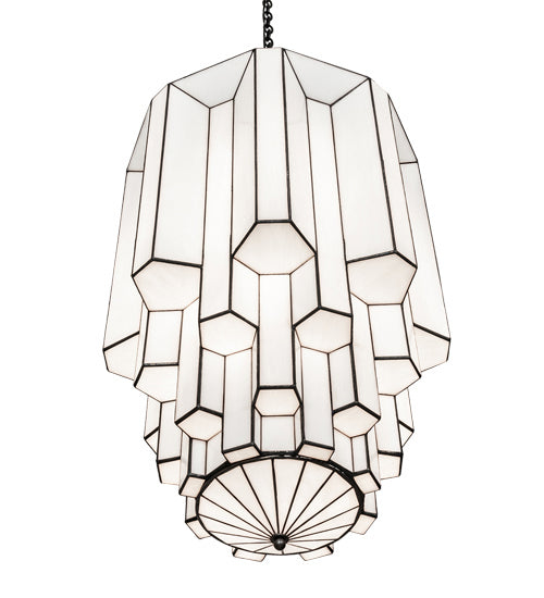 Meyda Tiffany 219606 Eight Light Pendant, Blackened Brass