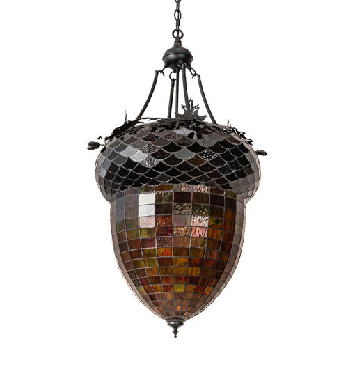 Meyda Tiffany 220846 Three Light Pendant, Textured Black