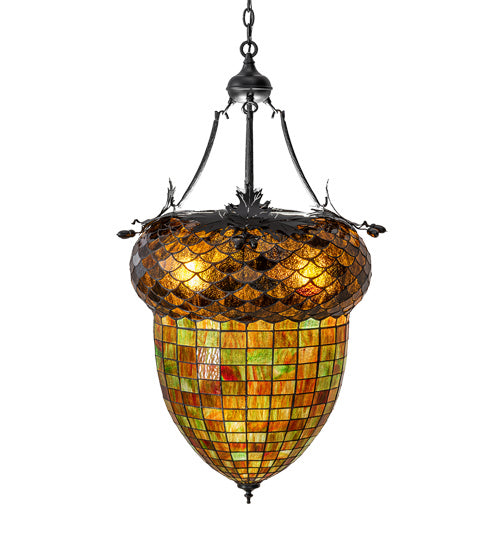 Meyda Tiffany 220846 Three Light Pendant, Textured Black