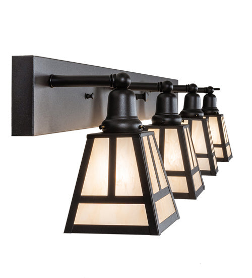 Meyda Tiffany 221340 Four Light Vanity, Old Wrought Iron