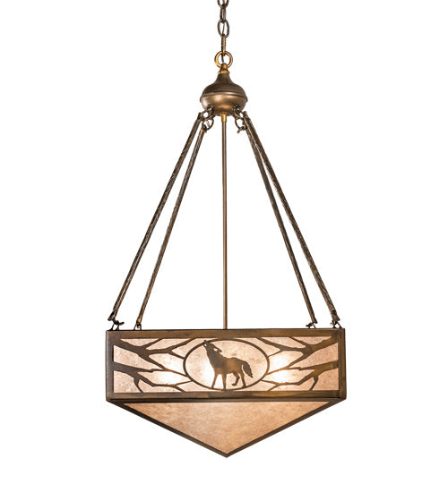 Meyda Tiffany 223450 Three Light Pendant, Antique Copper