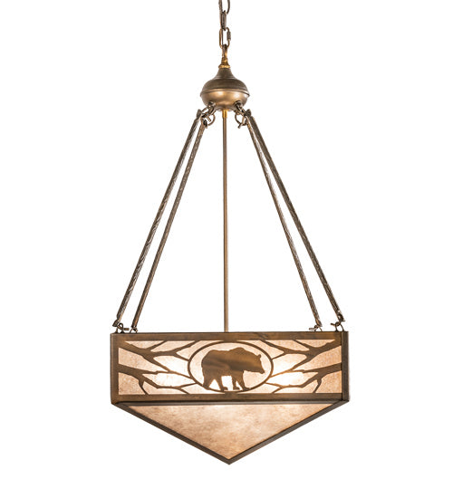 Meyda Tiffany 223450 Three Light Pendant, Antique Copper