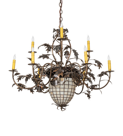 Meyda Tiffany 223642 11 Light Chandelier, Antique Copper