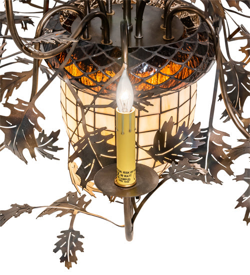 Meyda Tiffany 223642 11 Light Chandelier, Antique Copper