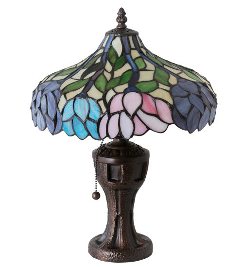 Meyda Tiffany 224040 One Light Table Lamp, Mahogany Bronze