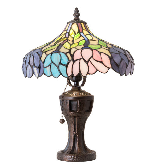 Meyda Tiffany 224040 One Light Table Lamp, Mahogany Bronze