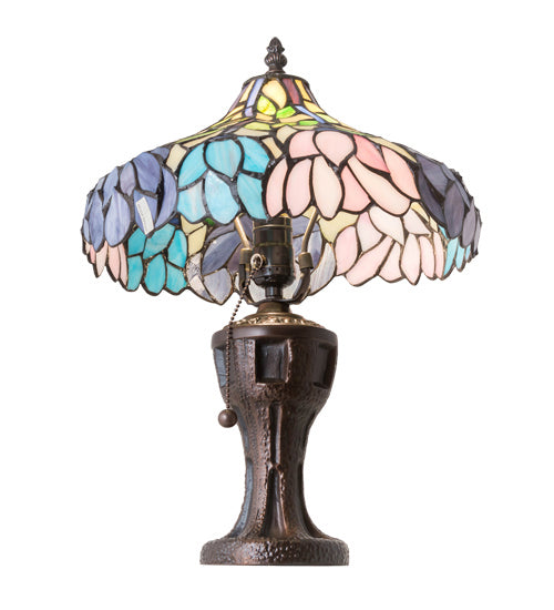 Meyda Tiffany 224040 One Light Table Lamp, Mahogany Bronze