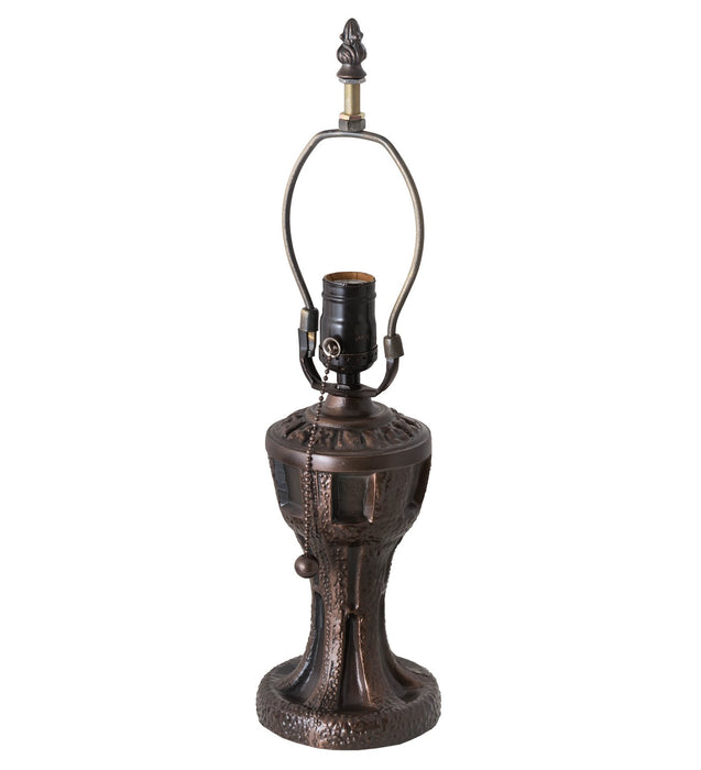Meyda Tiffany 224098 One Light Table Lamp, Mahogany Bronze