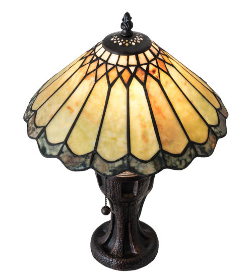 Meyda Tiffany 224113 One Light Table Lamp, Mahogany Bronze