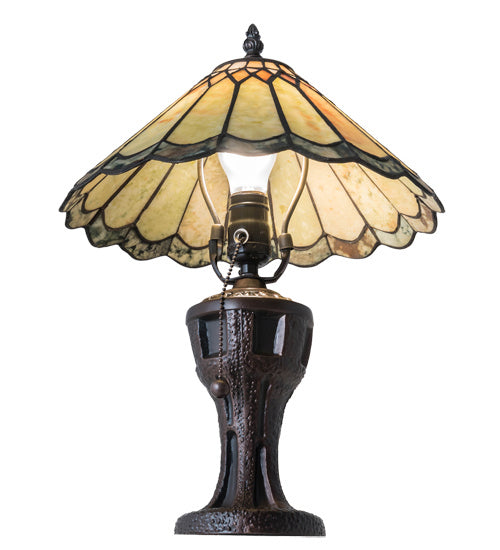 Meyda Tiffany 224113 One Light Table Lamp, Mahogany Bronze
