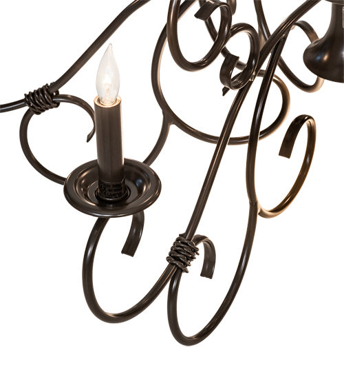 Meyda Tiffany 224136 Ten Light Chandelier, Timeless Bronze
