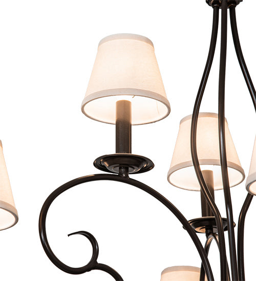 Meyda Tiffany 224138 Ten Light Chandelier, Timeless Bronze