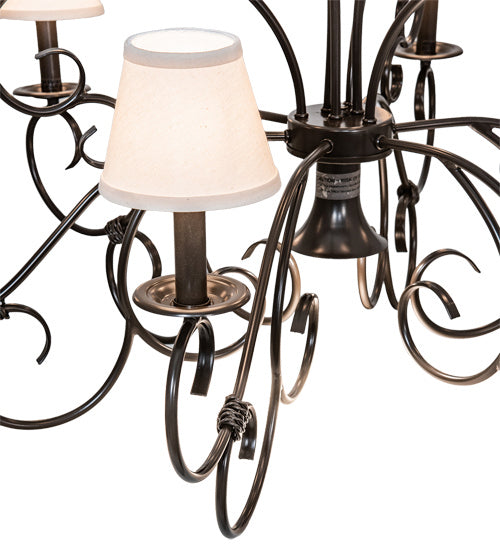 Meyda Tiffany 224138 Ten Light Chandelier, Timeless Bronze