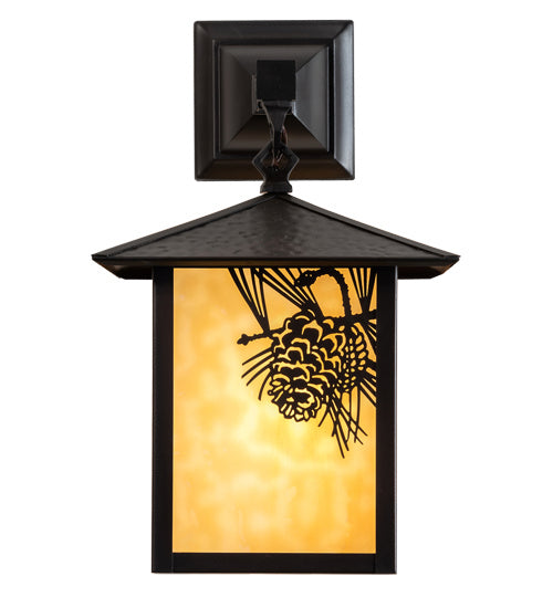 Meyda Tiffany 41165 One Light Wall Sconce, Craftsman Brown