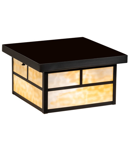 Meyda Tiffany 46407 Two Light Flushmount, Craftsman Brown