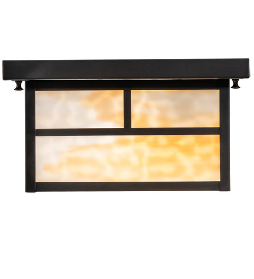 Meyda Tiffany 46407 Two Light Flushmount, Craftsman Brown