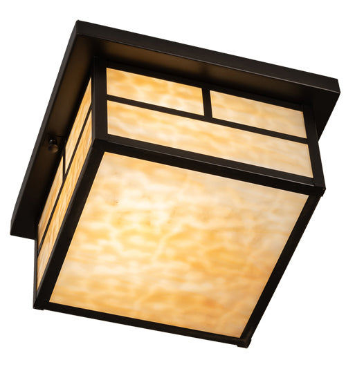 Meyda Tiffany 46407 Two Light Flushmount, Craftsman Brown