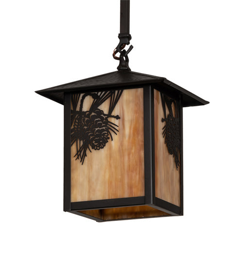 Meyda Tiffany 61830 One Light Pendant, Craftsman Brown