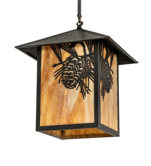 Meyda Tiffany 80797 One Light Pendant, Craftsman Brown