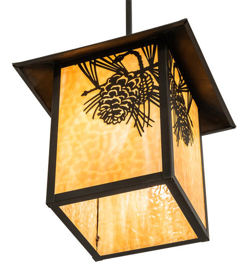 Meyda Tiffany 80797 One Light Pendant, Craftsman Brown