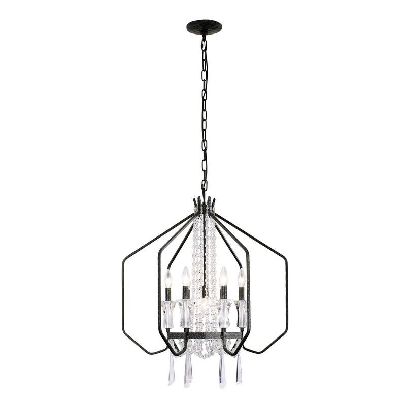 Varaluz 270P07OX Seven Light Pendant, Onyx