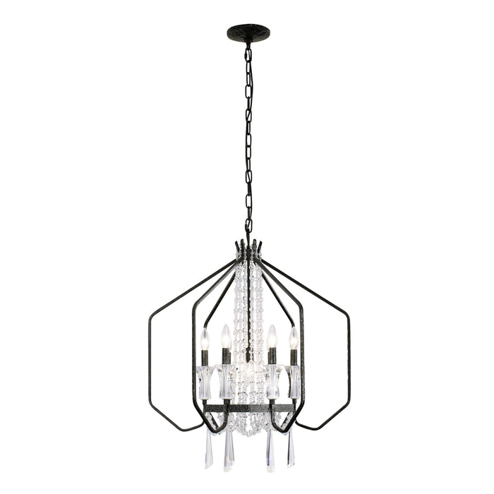 Varaluz 270P07OX Seven Light Pendant, Onyx
