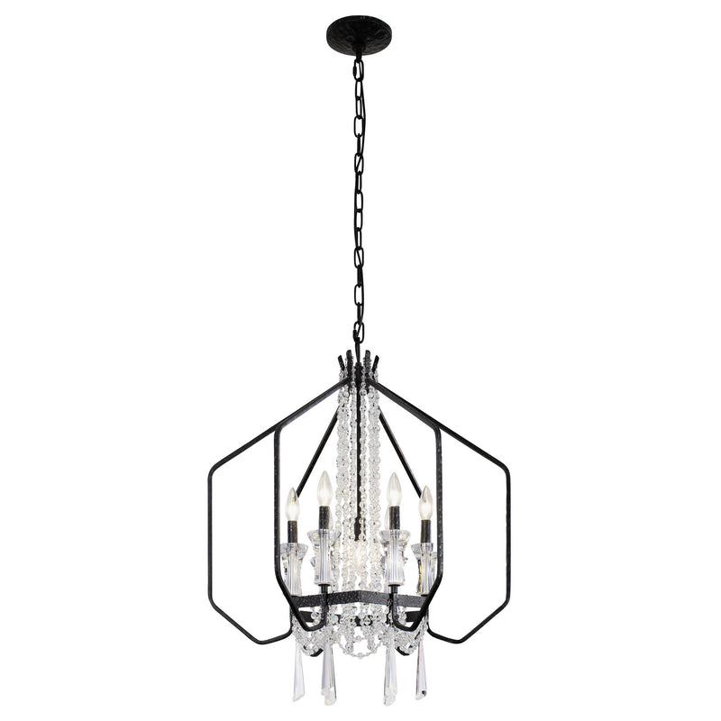 Varaluz 270P07OX Seven Light Pendant, Onyx