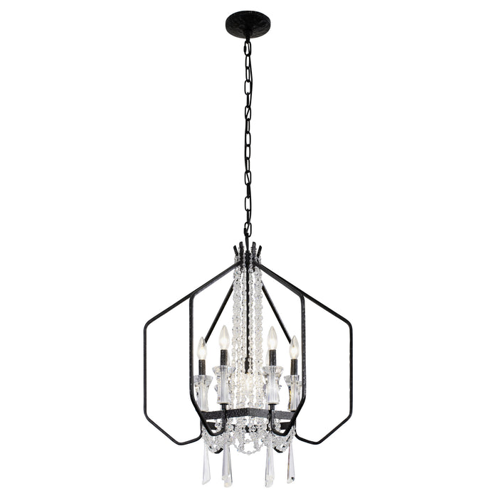 Varaluz 270P07OX Seven Light Pendant, Onyx