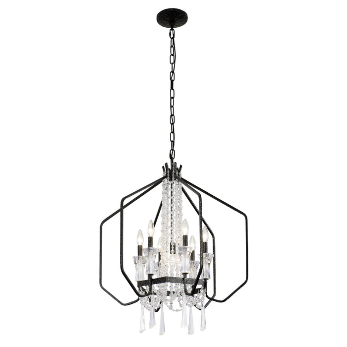 Varaluz 270P07OX Seven Light Pendant, Onyx