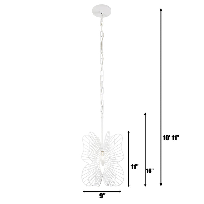Varaluz 330M01WH One Light Mini Pendant, White