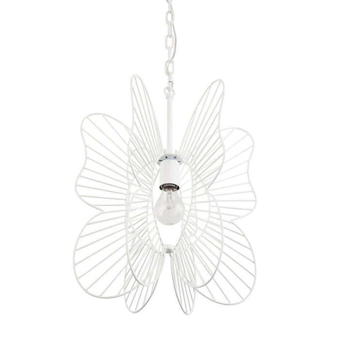 Varaluz 330P01WH One Light Mini Pendant, White