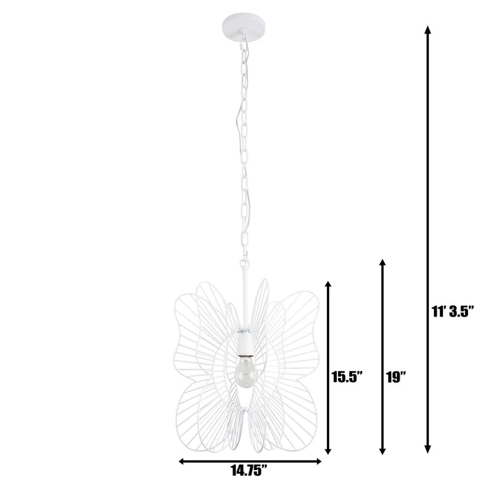 Varaluz 330P01WH One Light Mini Pendant, White