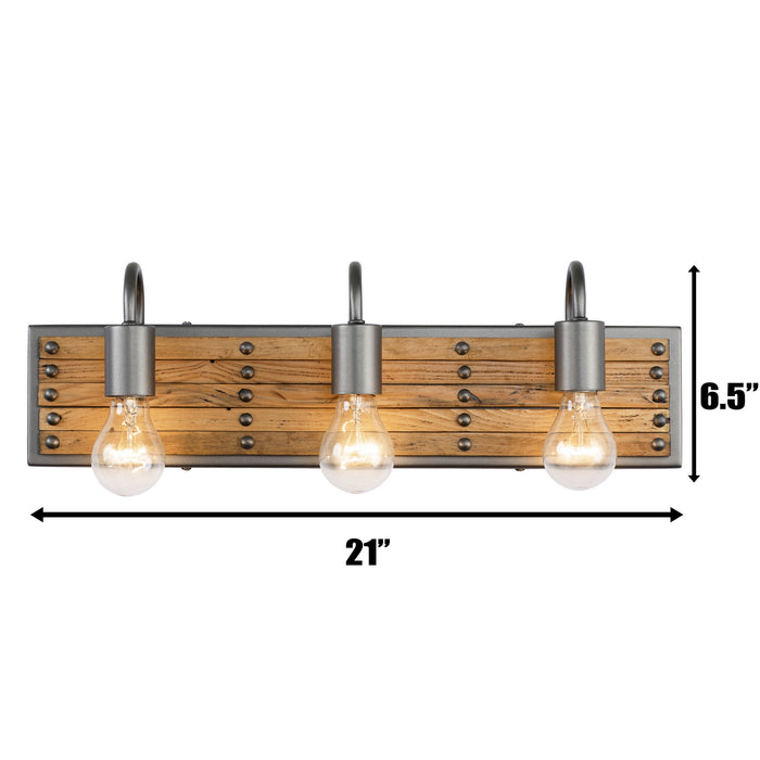 Varaluz 334B03NB Three Light Bath, New Bronze