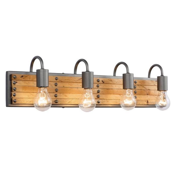 Varaluz 334B04NB Four Light Bath, New Bronze