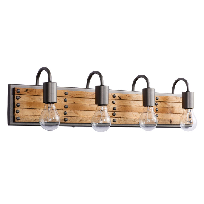 Varaluz 334B04NB Four Light Bath, New Bronze
