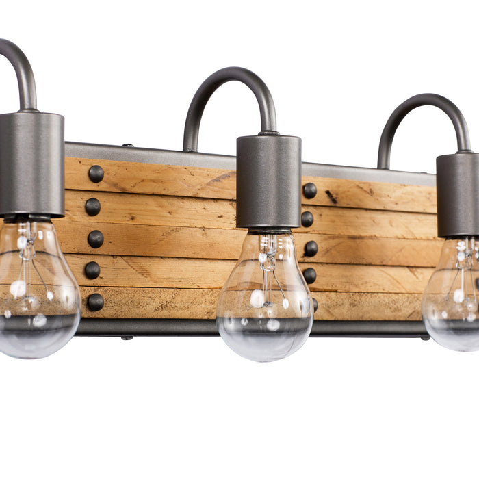 Varaluz 334B04NB Four Light Bath, New Bronze