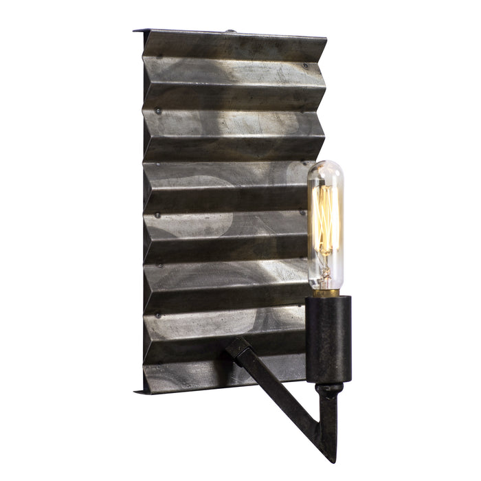 Varaluz 337W01 One Light Wall Sconce, Artistic Fired Steel