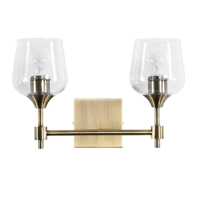 Varaluz 340B02AB Two Light Bath, Antique Brass