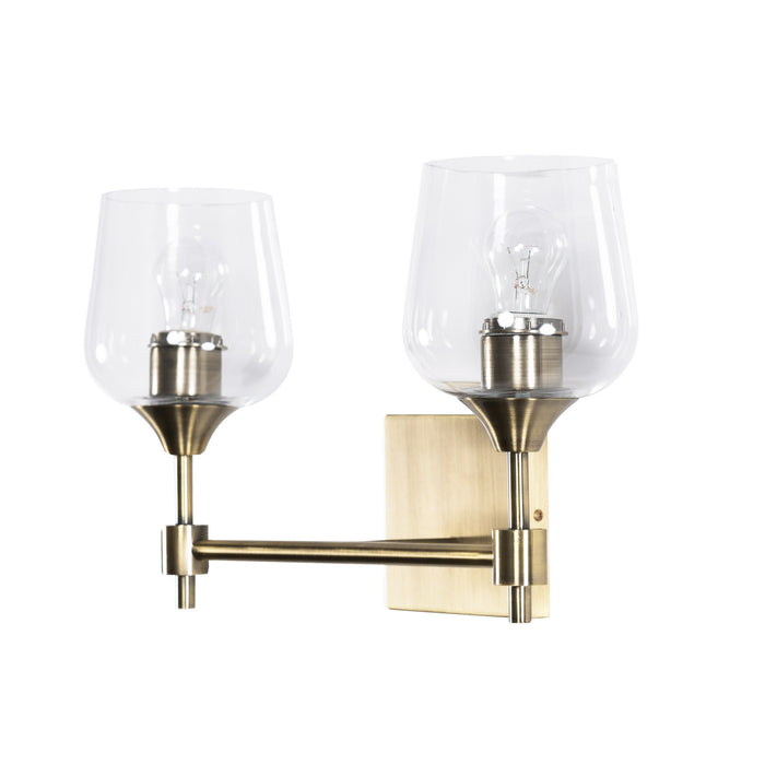Varaluz 340B02AB Two Light Bath, Antique Brass