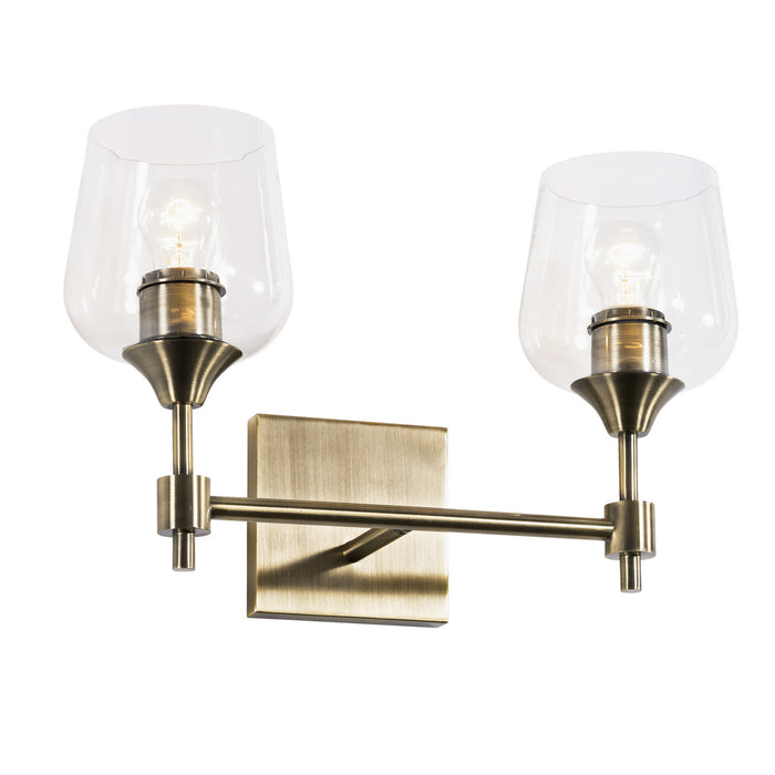 Varaluz 340B02AB Two Light Bath, Antique Brass