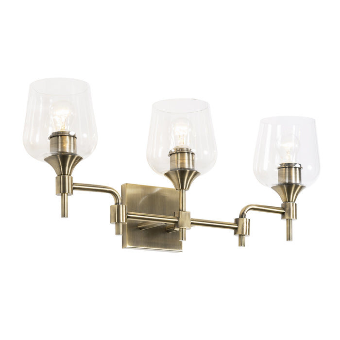 Varaluz 340B03AB Three Light Bath, Antique Brass