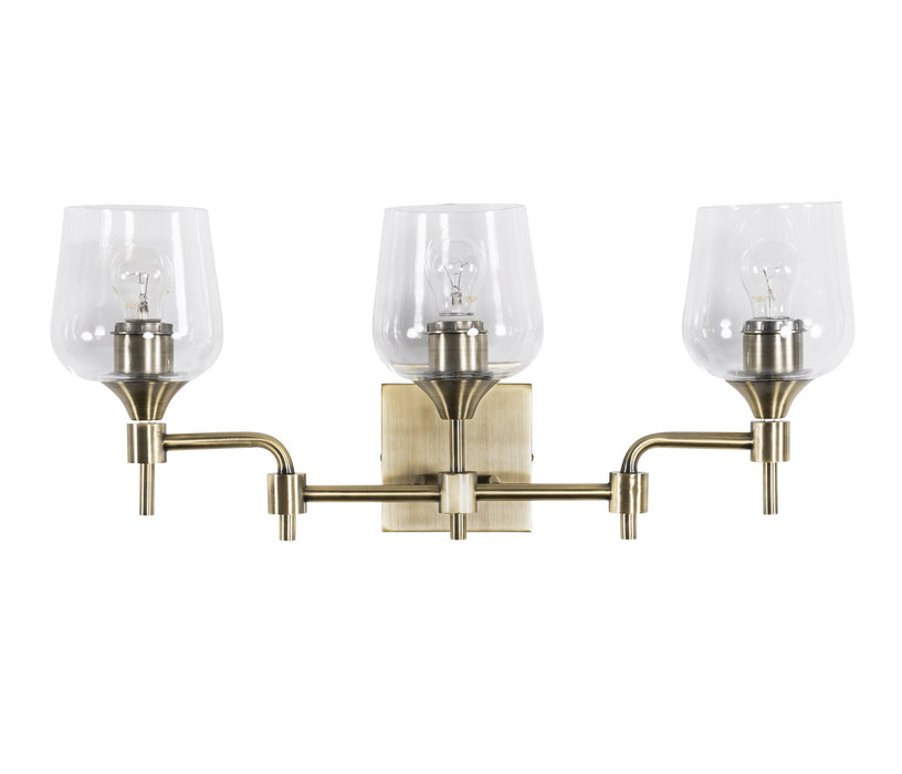 Varaluz 340B03AB Three Light Bath, Antique Brass