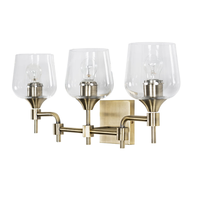 Varaluz 340B03AB Three Light Bath, Antique Brass
