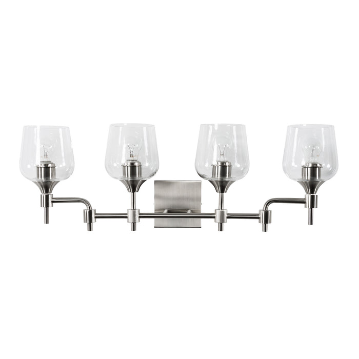 Varaluz 340B04SN Four Light Bath, Satin Nickel