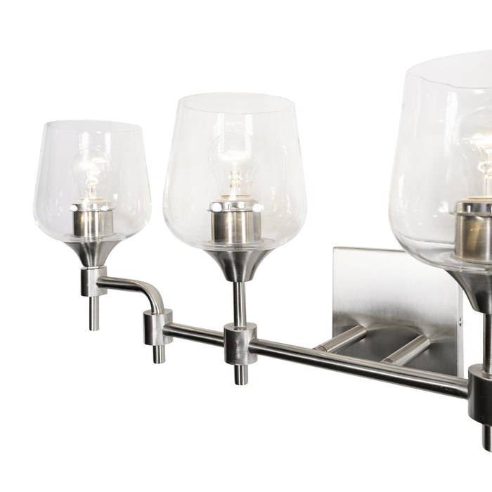 Varaluz 340B04SN Four Light Bath, Satin Nickel