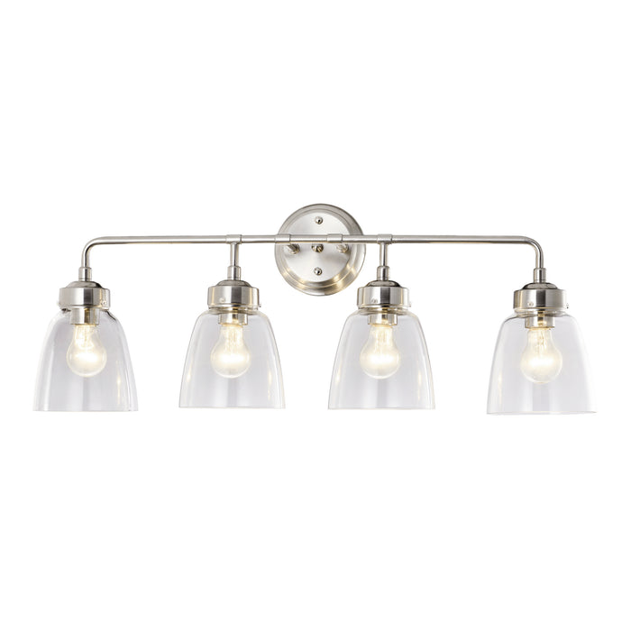 Varaluz 341B04SN Four Light Bath, Satin Nickel