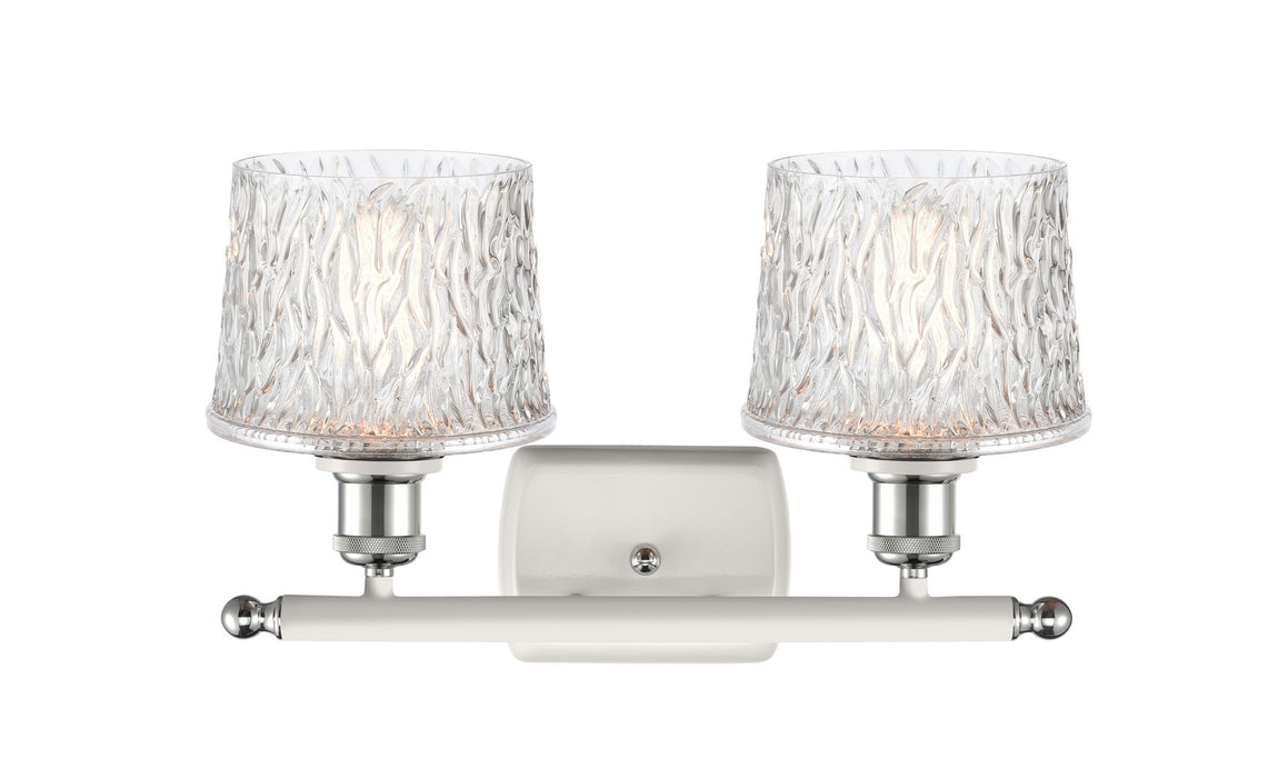 Innovations 516-2W-WPC-G402-LED LED Bath Vanity, White Polished Chrome